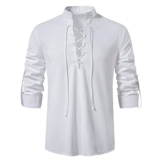Aaron - Cotton Linen Shirt